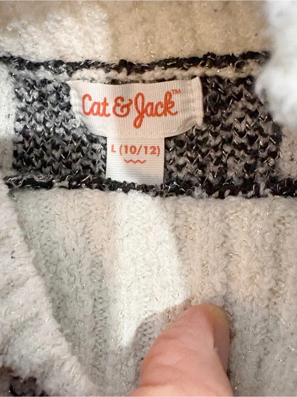 Little Girl Size 10-12 Lot of 2 Fall Winter Sweaters Fleece OshKosh Cat and Jack